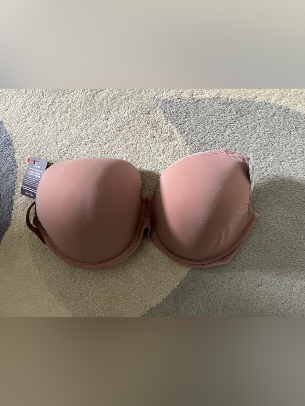 Felina Amaranth Plush T-Shirt Bra in Rose Tan, style 135087, size 38H